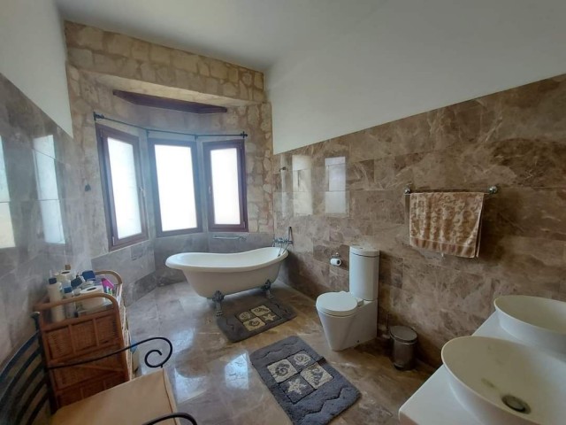 Classic elegance, coziness Provence stone villa for sale in Karsiyaka. 