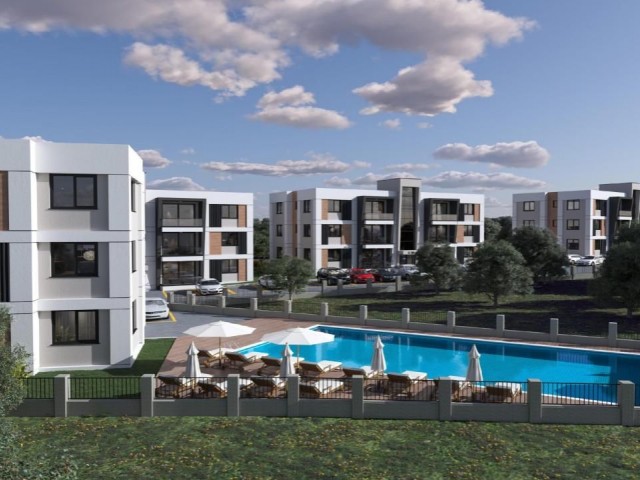 1+1 flat for sale in Lapta with communal pool