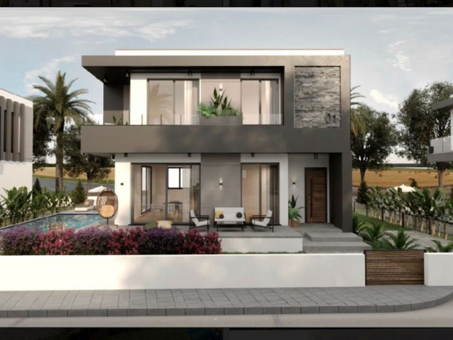 GIRNE ÇATALKÖY 3+1 VILLAS WITH POOL FOR SALE (070823Mr02)