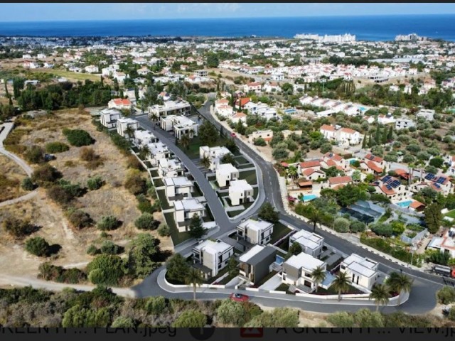 GIRNE YEŞİLTEPE 3+1 VILLA ZUM VERKAUF ES GIBT EINEN ZAHLUNGSPLAN (091023Mr02)