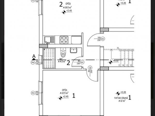 ZU VERKAUFEN KYRENIA CENTER 1+1 WOHNUNG MIT GEWERBLICHER GENEHMIGUNG (051123Mr13)