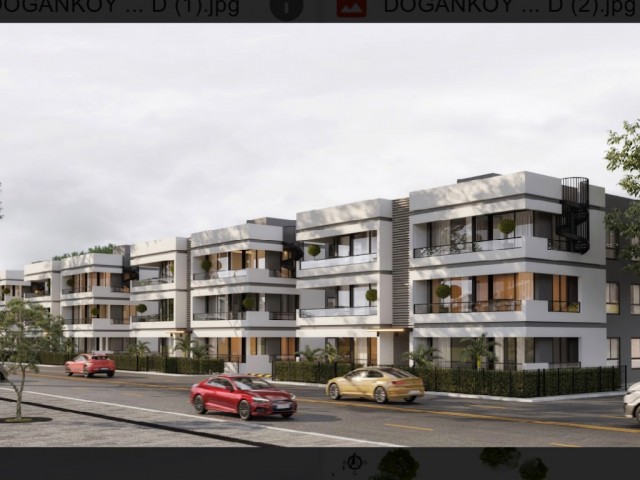 3+1 flat with terrace for sale in Kyrenia center