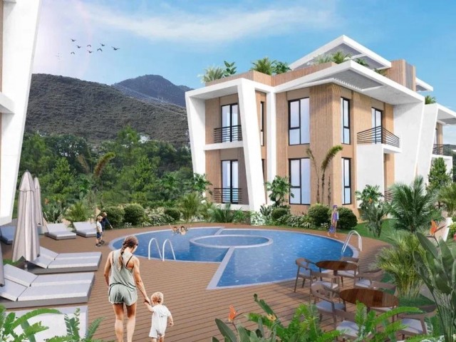 SATILIK GİRNE ALSANCAK 2+1 DAİRE ÖDEME PLANI VAR. HAVUZLU SİTE