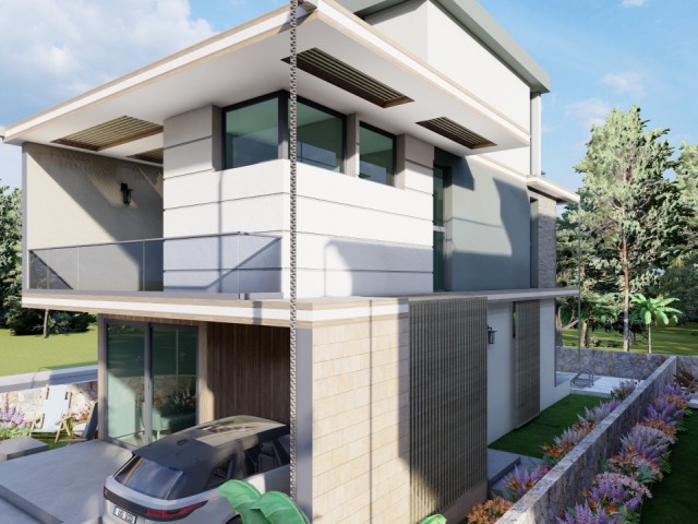 4+1 villa for sale in Alsancak. Project. There is a peyment plan