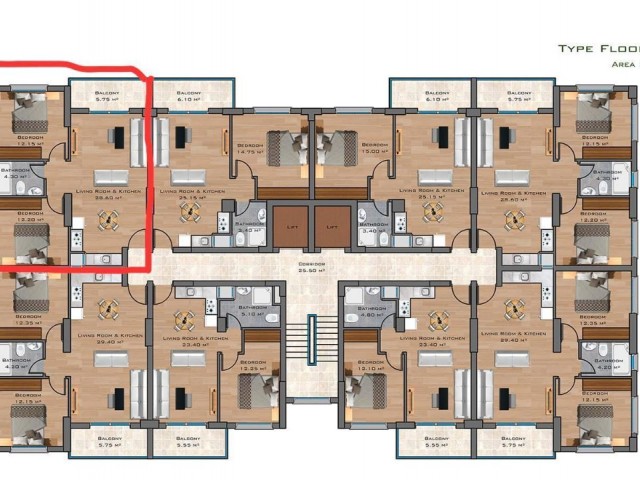 ZU VERKAUFEN İSKELE NEUE İSKELE 2+1 WOHNUNG (170124Kt01) LIEFERUNG MÄRZ 2024