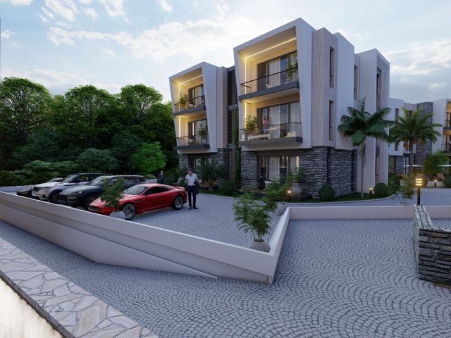 Alsancak 1+1 flat for sale in the site