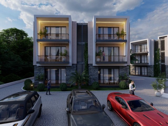 Alsancak 1+1 flat for sale in the site