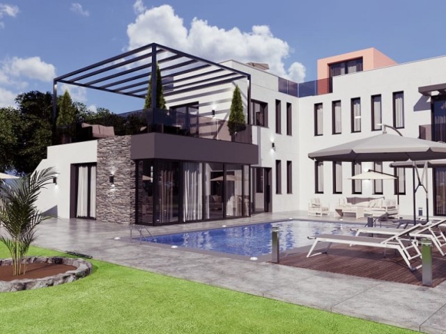 Karsıyaka 4+1 Luxusvilla mit privatem Pool