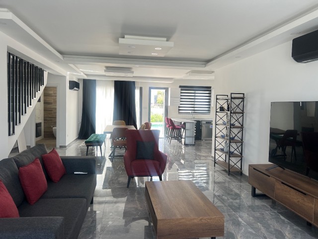 3+1 villa with private pool for sale near Alsancak Merit Park