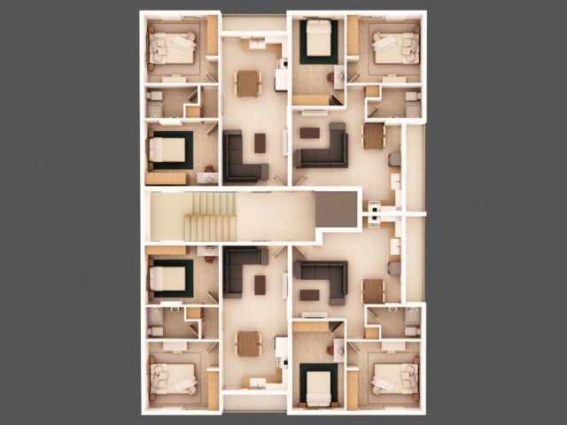 Lefkoşa Ortaköy Bölgesinde Satılık 2+1 Penthouse