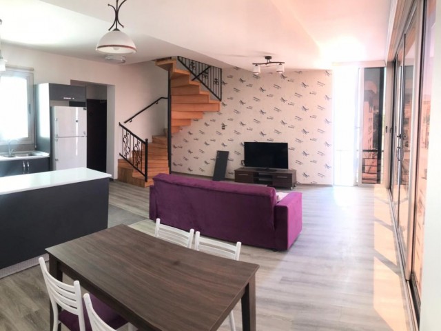 Lefkoşa Ortaköy'de 2+1 Dublex Lüks Full Eşyalı Daire 