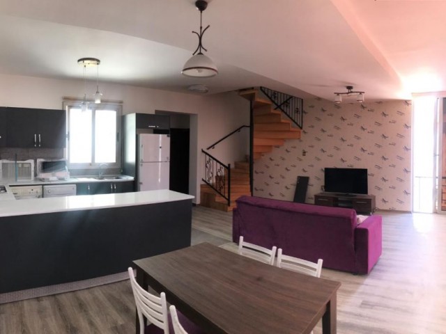 Lefkoşa Ortaköy'de 2+1 Dublex Lüks Full Eşyalı Daire 