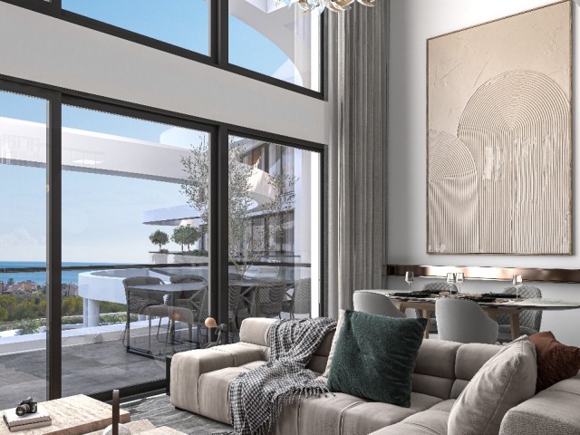 1+2 and 2+1 Loft Apartments for Sale in Iskele Bosphorus Area Starting from £219,900