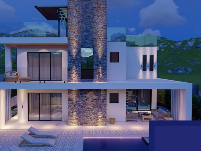 4+1 and 3+1 Villas with Different Options in Kyrenia Alsancak