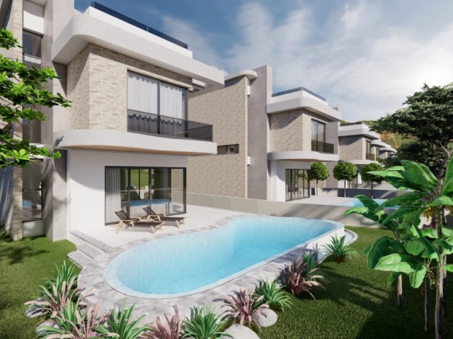 We Introduce You to Kyrenia Lapta's New Favorite Project! 4+1 Luxury Villas with Pool