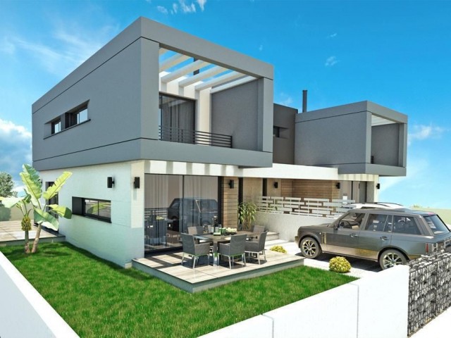 Modern Design 4 Bedroom Semi-Detached Villas FOR SALE in a Beautiful Location on the Bosphorus in Kyrenia!