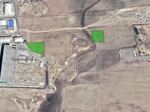 Grundstück mit türkischem Kopf zum Verkauf im Industriegebiet Nikosia