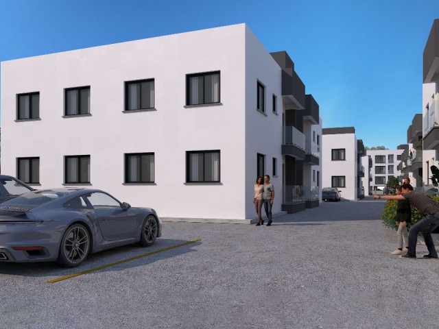 2+1 Wohnungen MIT ERDGESCHOSS UND TERRASSE IM 1. STOCK ZU VERKAUFEN, mit wunderschöner Lage und modernem Design in der Region Nikosia Gönyeli!