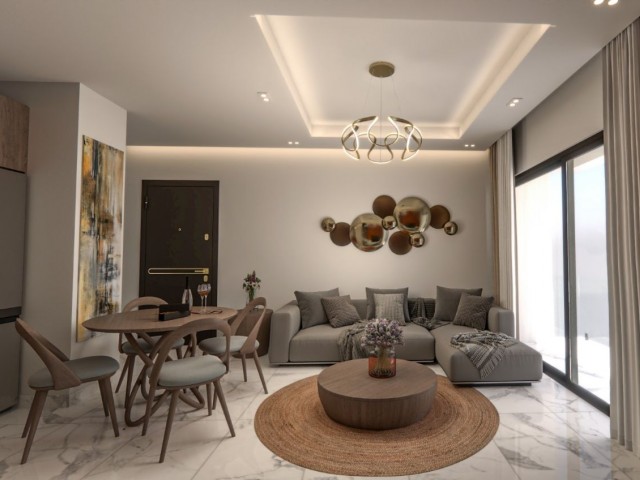 2+1 Flats WITH GROUND FLOOR AND 1ST FLOOR TERRACE FOR SALE With Beautiful Location and Modern Designs in Nicosia Gönyeli Region!