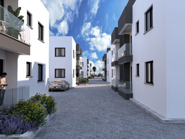 2+1 Flats WITH GROUND FLOOR AND 1ST FLOOR TERRACE FOR SALE With Beautiful Location and Modern Designs in Nicosia Gönyeli Region!