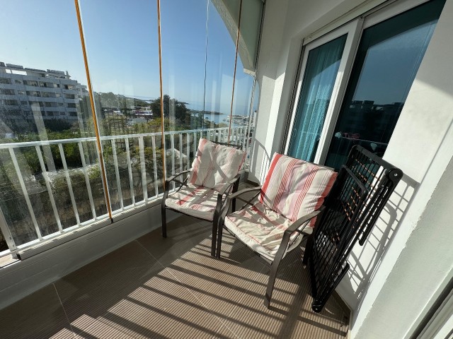 Modern Fully Furnished Spacious 2 Bedroom Apartment with Sea View for Sale in Kyrenia Center!