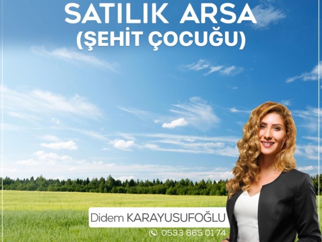 Lefkoşa Metehan Bölgesinde Koçanı Hazır SATILIK Şehit Çocuğu Arsası!