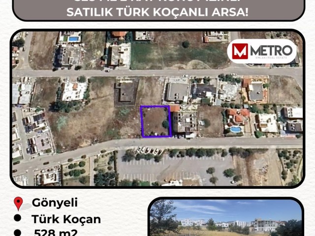 528m2 Land for SALE in Gönyeli Region, 2 floors with Turkish Title, Residence Zoned!