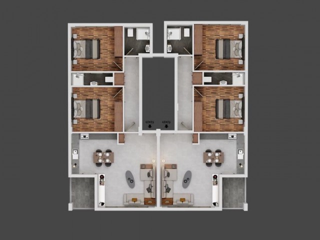 ORTAKÖY BÖLGESİNDE 2+1 SATILIK PENTHOUSE VE ARA KAT DAİRELER 