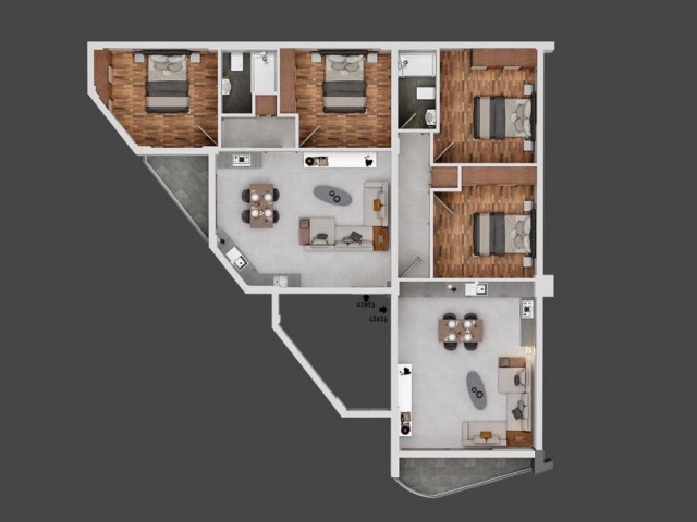 ORTAKÖY BÖLGESİNDE 2+1 SATILIK PENTHOUSE VE ARA KAT DAİRELER 