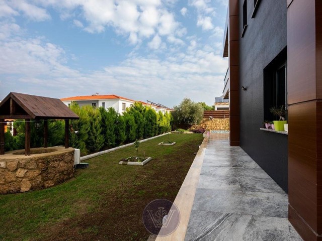 Magnificent 4 bedroom detached villa with private pool and electric panel in Edremit, Girne