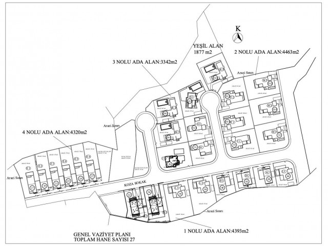 4+1 VILLA WITHIN A NEW COMPLETED COMPLEX IN KYRENIA ÇATALKÖY, GREAT LOCATION