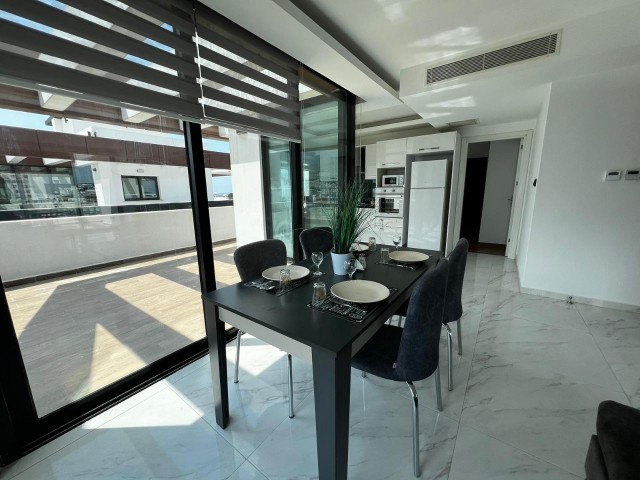 3+1 Penthouse zur Miete im Zentrum von Kyrenia