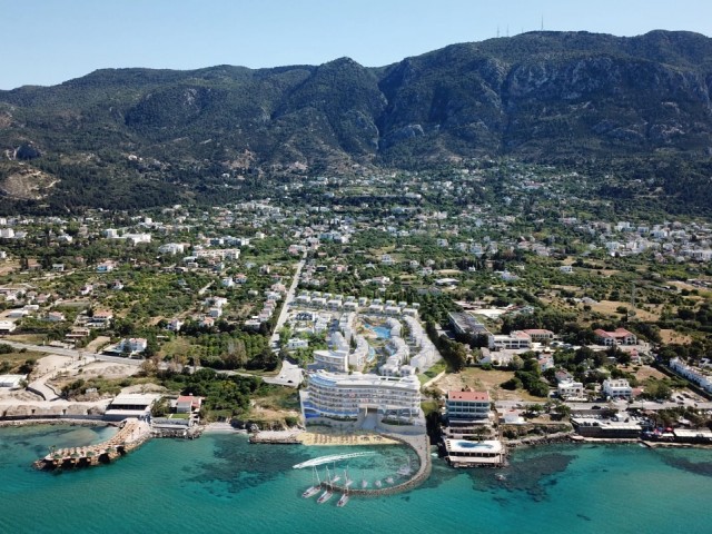 Unique sea front project in Lapta Kyrenia with sandy beach