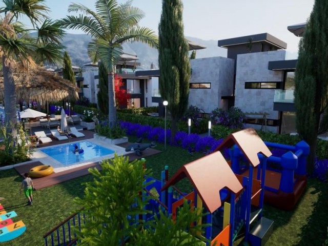 فروش آپارتمان 1+1 با باغ اختصاصی و چشم انداز دریا با طرح پرداخت 18 ماهه بدون بهره