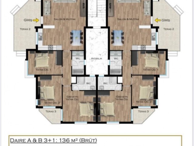 3+1 Erdgeschosswohnung zum Verkauf in Gonyeli