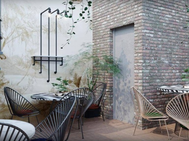 کافه برای اجاره در دیوارهای نیکوزیا ** 