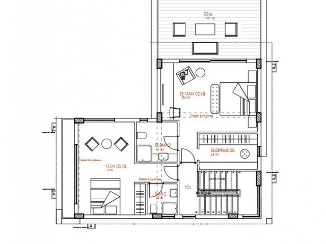 3 +1 AND 4 + 1 VILLAS FOR SALE IN ALSANCAK SEVENER RESTAURANT DISTRICT ** 