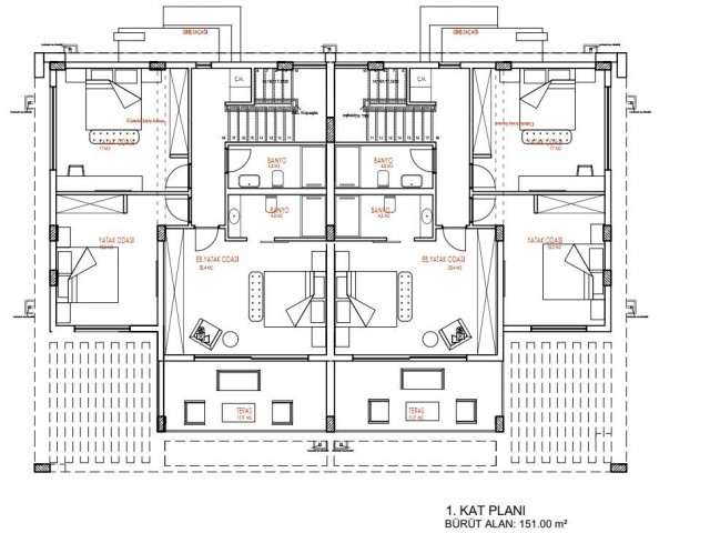 3 +1 AND 4 + 1 VILLAS FOR SALE IN ALSANCAK SEVENER RESTAURANT DISTRICT ** 