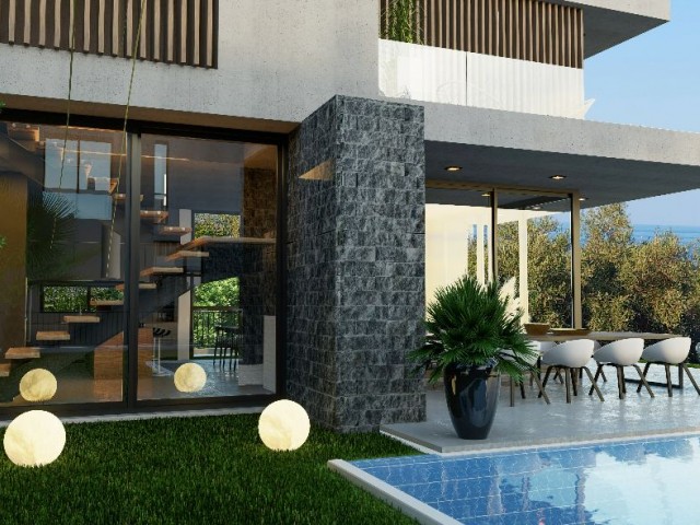 4+1 LUXURY VILLAS FOR SALE AT THE PROJECT STAGE IN LAPTA REGION