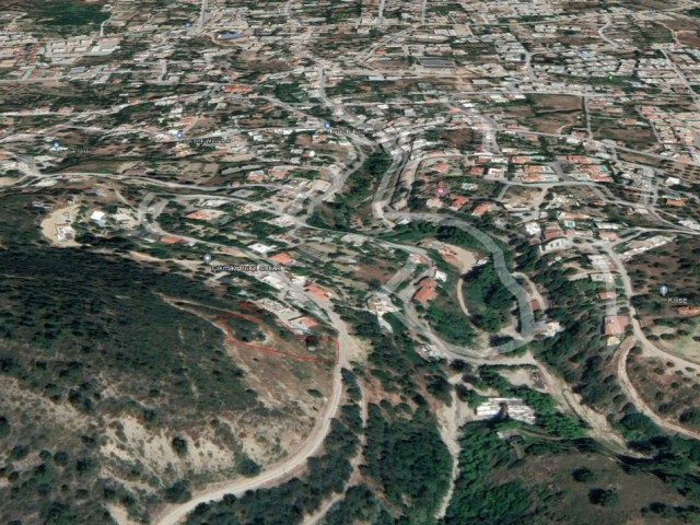 GRUNDSTÜCK ZUM VERKAUF IN ALSANCAK CAGLAYAN MIT UNUNTERBROCHENEM BERGBLICK UND MEERBLICK