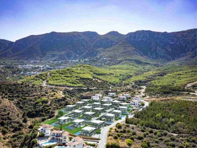 GIRNE EDREMIT , MODERN ARCHITECT, MUSTAKIL VILLA AND INFINITY POOL, SEA AND MOUNTAIN VIEW, 4 BEDROOMS, 245 M2+ 145 M2 TERRACE ** 