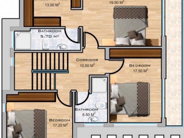 GIRNE EDREMIT , MODERN MIMARI , MUSTAKIL VILLA VE INFINITY HAVUZ , DENIZ VE DAG MANZARALI , 4 YATAK ODALI , 245 M2+ 145 M2 TERAS