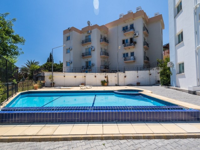 GIRNE LAPTA , GENIS 2+1 APARTMENT ,85 M2 ,LARGE BALCONY , SHARED POOL , PARKING , WITH VIEW ** 