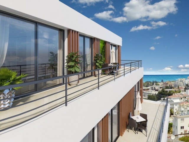 IN THE PROJECT DESIGNED IN THE CONCEPT OF A HOTEL IN THE CENTER OF KYRENIA 1+1 / 2+1 / 3+1 APARTMENTS FOR SALE.THE FIRST PAYMENT IS 20%, THE REMAINING 80% IS INTEREST-FREE INSTALLMENTS WITHIN 24 MONTHS ** 