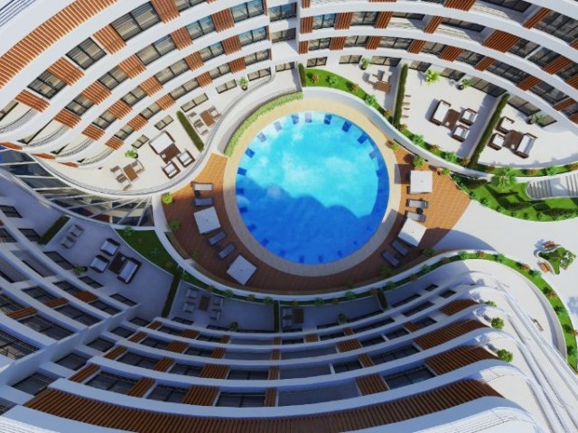 IN THE PROJECT DESIGNED IN THE CONCEPT OF A HOTEL IN THE CENTER OF KYRENIA 1+1 / 2+1 / 3+1 APARTMENTS FOR SALE.THE FIRST PAYMENT IS 20%, THE REMAINING 80% IS INTEREST-FREE INSTALLMENTS WITHIN 24 MONTHS ** 