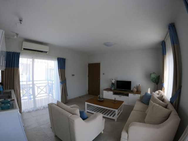 GIRNE-ALSANCAK , 2+1 PENTHOUSE , FURNISHED , GREAT SEA AND MOUNTAIN VIEWS , POOL , CLOSE TO BEACH