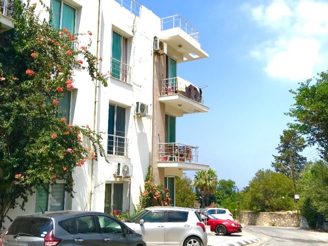 GIRNE ALSANCAK , 1 BEDROOM WITH BALCONY , GREAT VIEWS , PRIVATE TERRACE , FURNISHED , READY TO MOVE IN