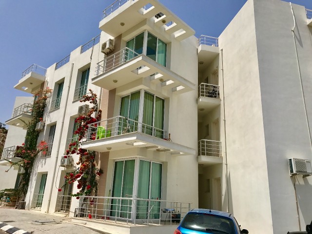 GIRNE ALSANCAK , 1 BEDROOM WITH BALCONY , GREAT VIEWS , PRIVATE TERRACE , FURNISHED , READY TO MOVE IN