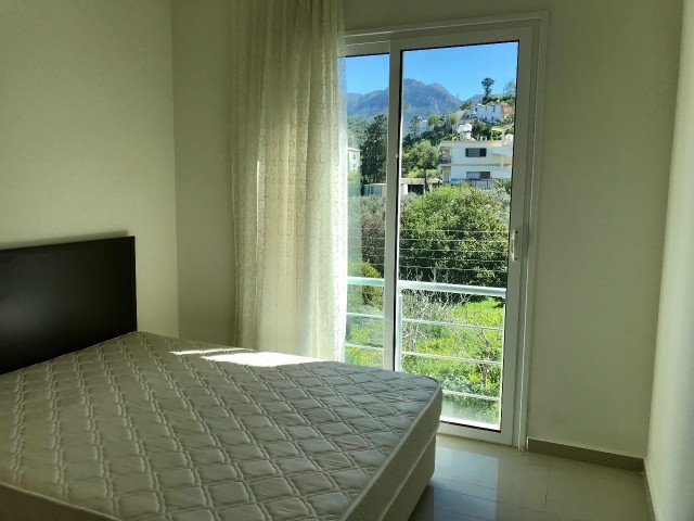 GIRNE ALSANCAK , 1 BEDROOM WITH BALCONY , GREAT VIEWS , PRIVATE TERRACE , FURNISHED , READY TO MOVE IN