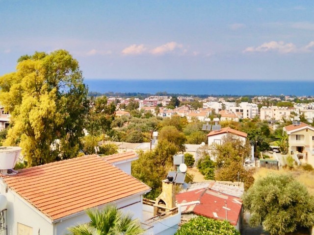 GIRNE ALSANCAK , 1 BEDROOM WITH BALCONY , GREAT VIEWS , PRIVATE TERRACE , FURNISHED , READY TO MOVE IN